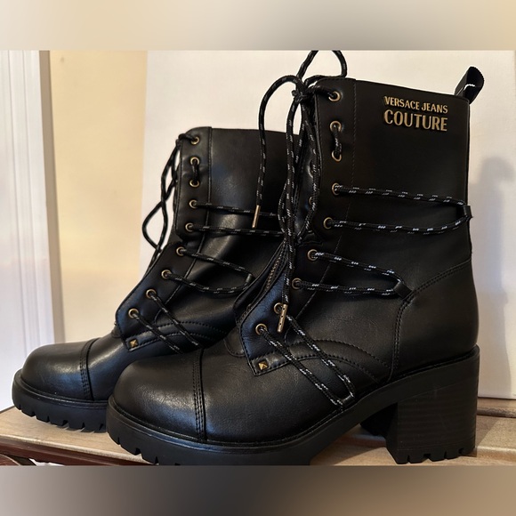 VERSACE JEANS COUTURE combat boots style (NEW) - Picture 8 of 13